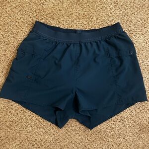Navy Blue Athletic Shorts Mountain Hardwear